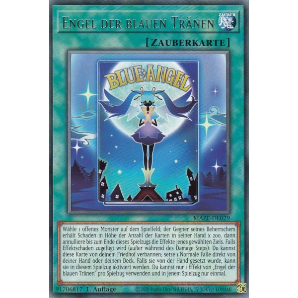Engel der blauen Tr&auml;nen MAZE-DE029