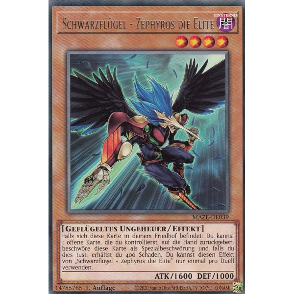 Schwarzfl&uuml;gel &ndash; Zephyros die Elite MAZE-DE039