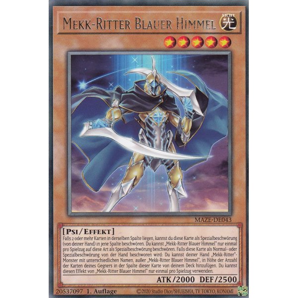 Mekk-Ritter Blauer Himmel MAZE-DE043