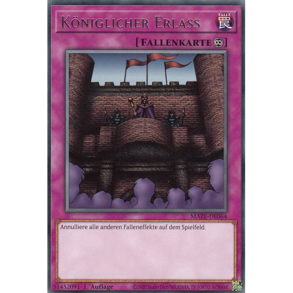 K&ouml;niglicher Erlass MAZE-DE064