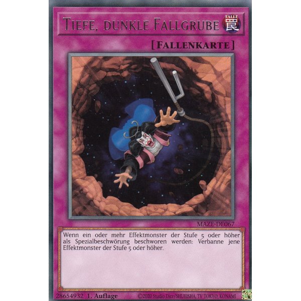 Tiefe, dunkle Fallgrube MAZE-DE067