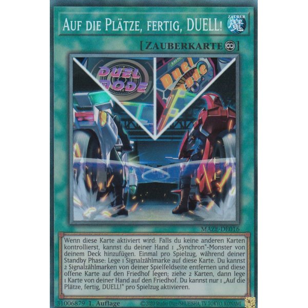 Auf die Pl&auml;tze, fertig, DUELL! (Collector Rare) MAZE-DE016-Collector-Rare