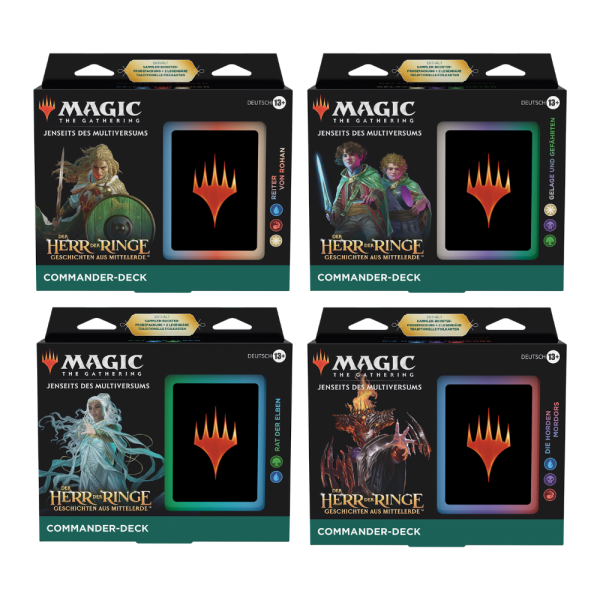 Der Herr der Ringe: Geschichten aus Mittelerde Commander Decks (alle 4, deutsch)