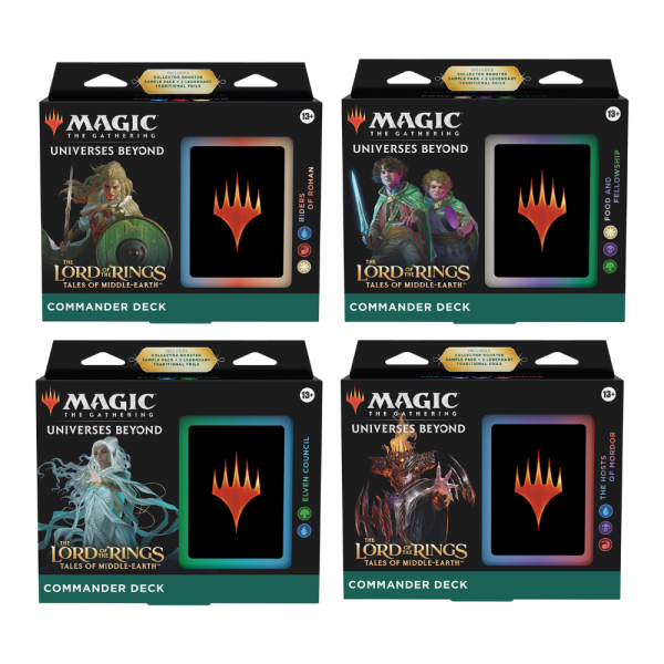 The Lord of the Rings: Tales of Middle-earth Commander Decks (alle 4, englisch)