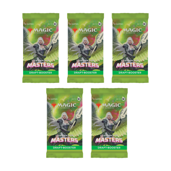 Commander Masters Draft Booster (5 St&uuml;ck, deutsch)