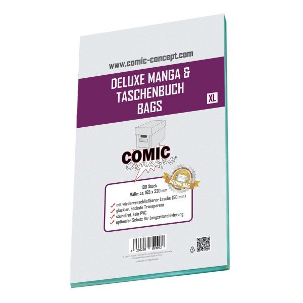 Comic Concept Deluxe Manga/Taschen Bags XL (100 St&uuml;ck)