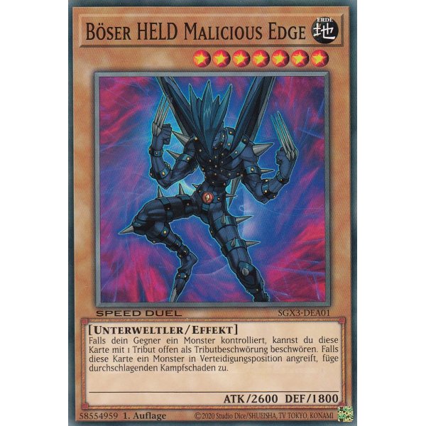 B&Ouml;SER HELD Malicious Edge SGX3-DEA01