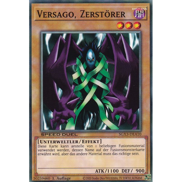 Versago, Zerst&ouml;rer SGX3-DEA10