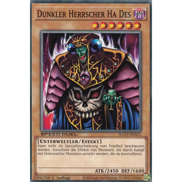 Dunkler Herrscher Ha Des SGX3-DEA11