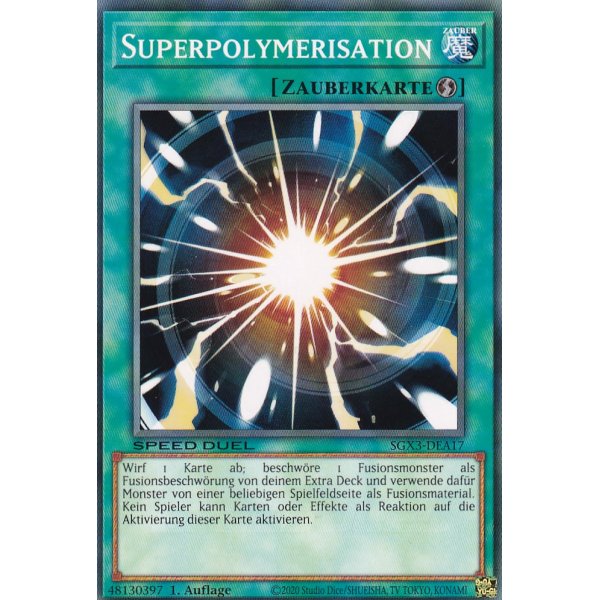 Superpolymerisation SGX3-DEA17