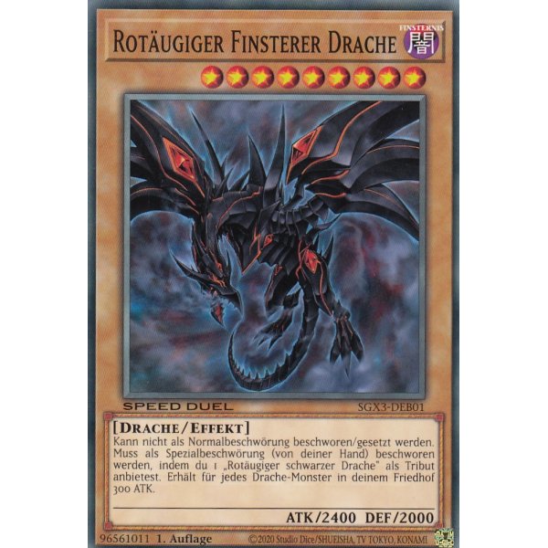 Rot&auml;ugiger Finsterer Drache SGX3-DEB01