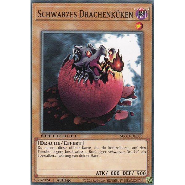 Schwarzes Drachenk&uuml;ken SGX3-DEB05