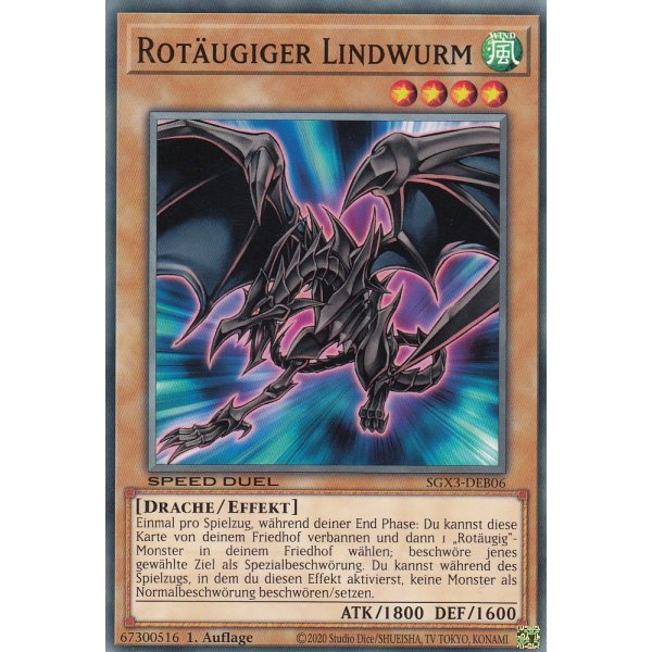 Rot&auml;ugiger Lindwurm SGX3-DEB06