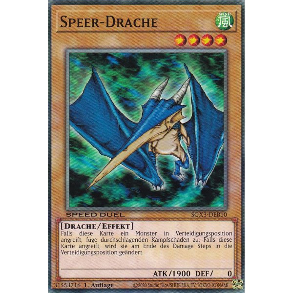 Speer-Drache SGX3-DEB10