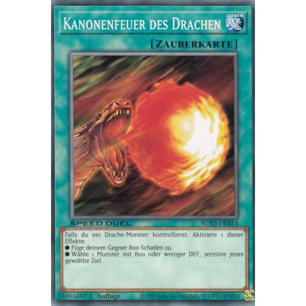 Kanonenfeuer des Drachen SGX3-DEB14