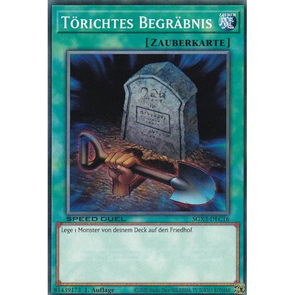 T&ouml;richtes Begr&auml;bnis SGX3-DEC16