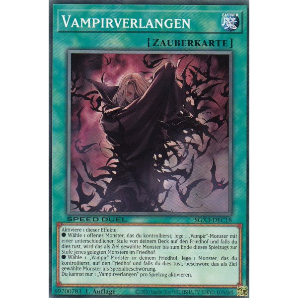 Vampirverlangen SGX3-DEC18