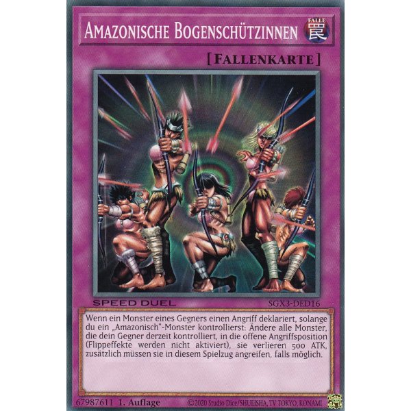 Amazonische Bogensch&uuml;tzinnen SGX3-DED16