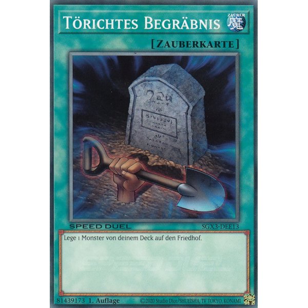 T&ouml;richtes Begr&auml;bnis SGX3-DEE13