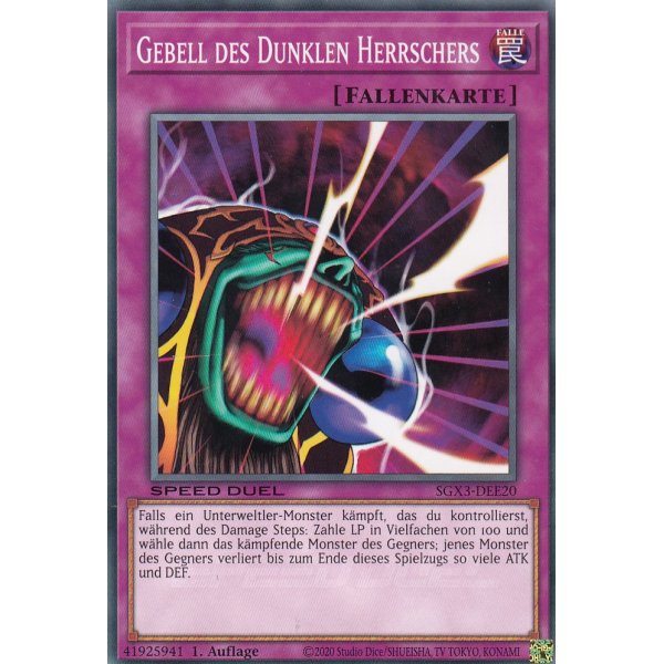 Gebell des Dunklen Herrschers SGX3-DEE20