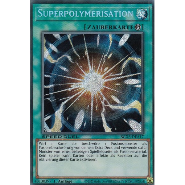 Superpolymerisation SGX3-DEA17-SCR