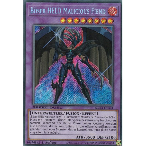 B&Ouml;SER HELD Malicious Fiend SGX3-DEA21-SCR