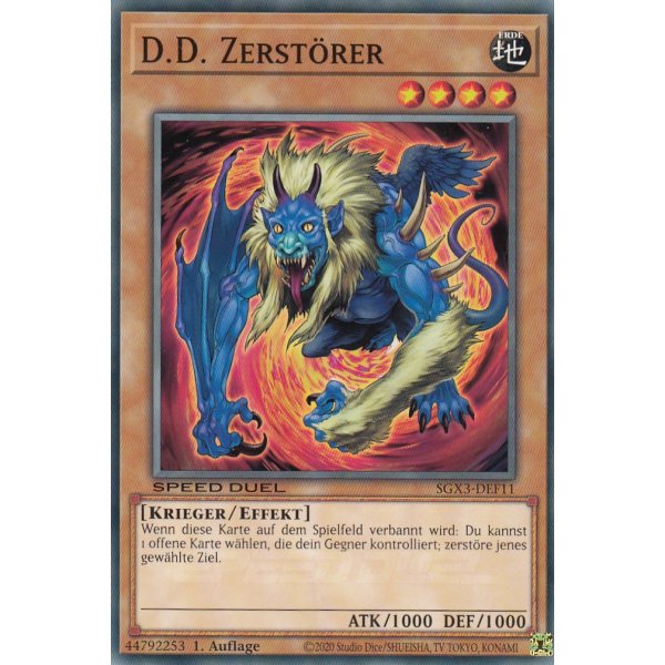 D.D. Zerst&ouml;rer SGX3-DEF11