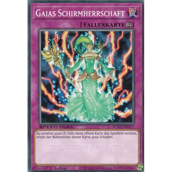 Gaias Schirmherrschaft SGX3-DEG17