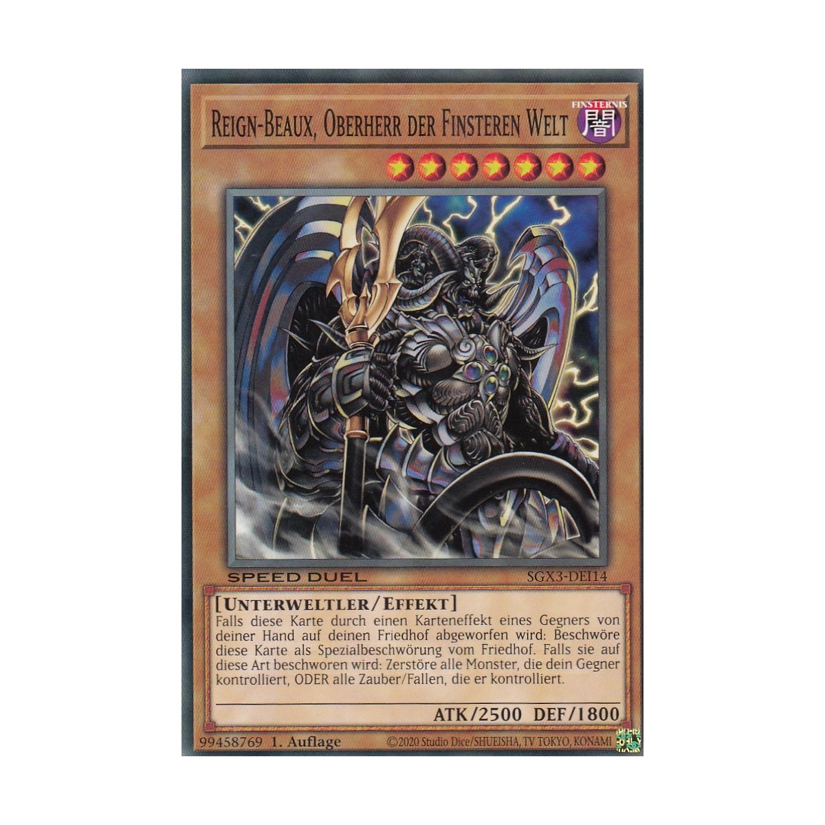 Yu-Gi-Oh! Sammelkarte 'Beiige, Frontkämpfer Der Finsteren Welt' – 1. Auflage, Inkl. GWINDI Schutzhülle & Bonuspunkte