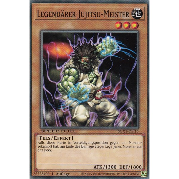 Legend&auml;rer Jujitsu-Meister SGX3-DEI15