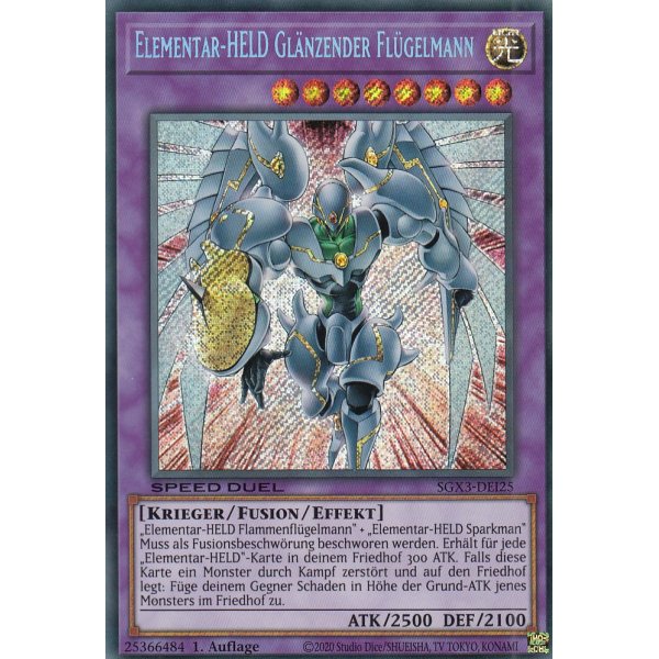 Elementar-HELD Gl&auml;nzender Fl&uuml;gelmann SGX3-DEI25-SCR