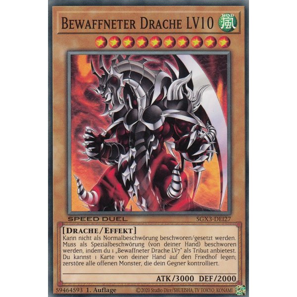 Bewaffneter Drache LV10 SGX3-DEI27