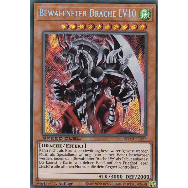 Bewaffneter Drache LV10 SGX3-DEI27-SCR