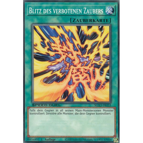 Blitz des verbotenen Zaubers SGX3-DEI33
