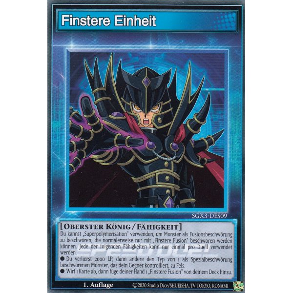 Finstere Einheit SGX3-DES09