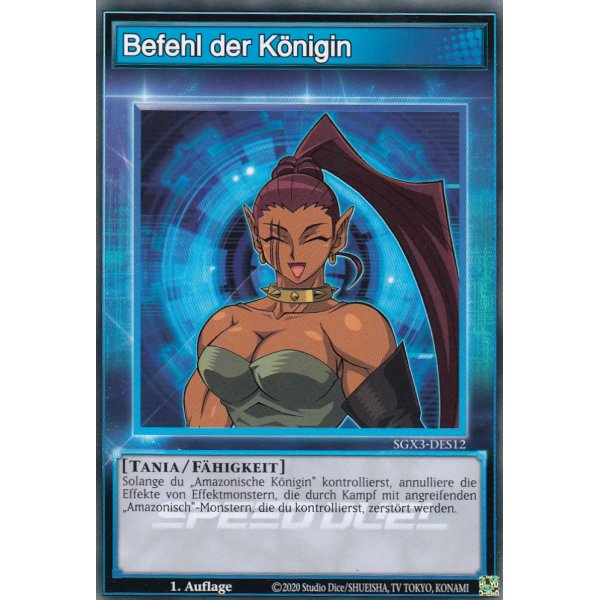 Befehl der K&ouml;nigin SGX3-DES12