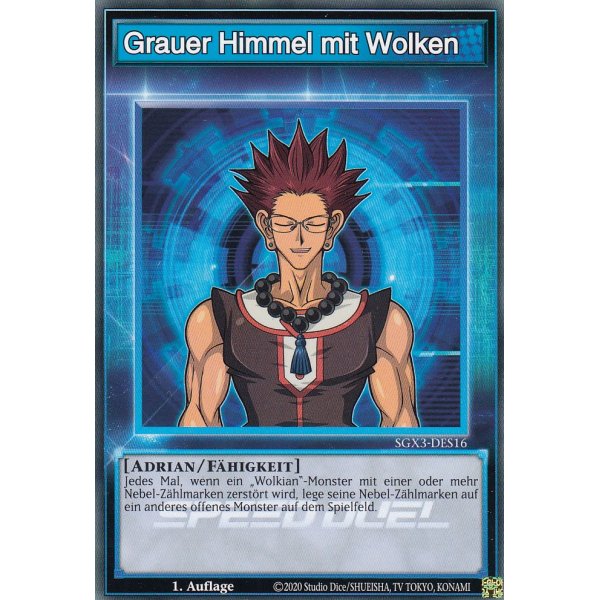 Grauer Himmel mit Wolken SGX3-DES16