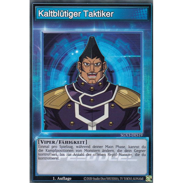 Kaltbl&uuml;tiger Taktiker SGX3-DES19