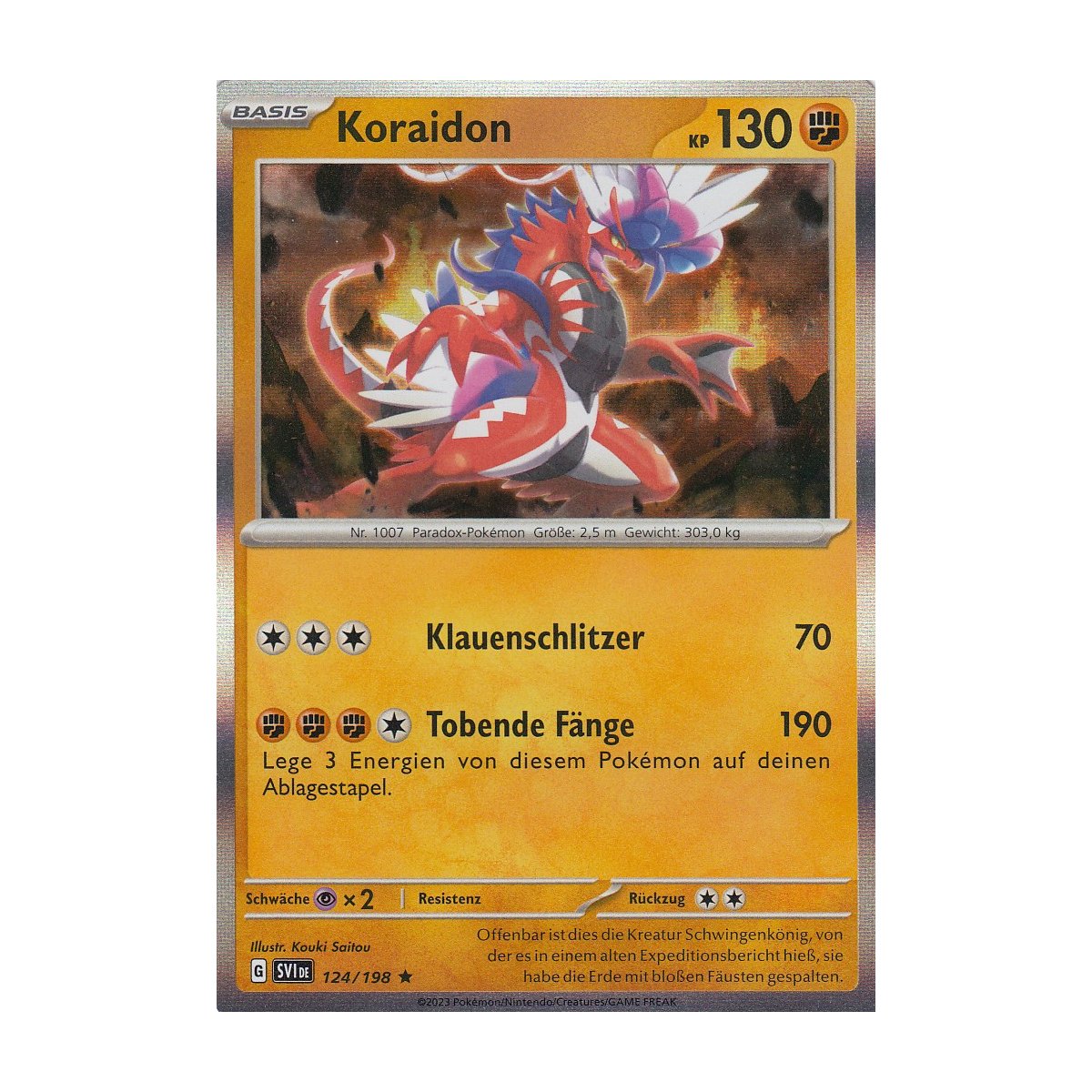 2023 Pokemon Svi En-scarlet & Violet 231 Koraidon Ex Ultra Rare Psa 10