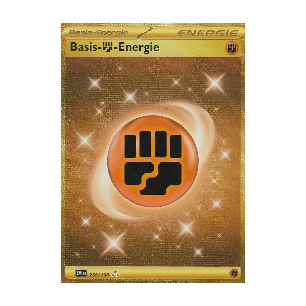 258 198 pokemon card Basic Fighting Energy 258/198 Hyper Rare (Scarlet & Violet Base) + TitanCards® Toploader Toys & Games [metal] Basis-Kampf-Energie 258/198 Hyper Rare Karmesin