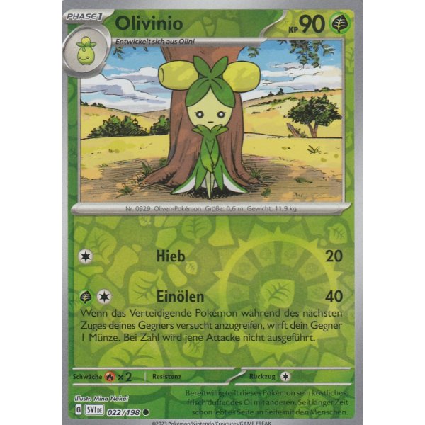 Olivinio 022/198 REVERSE HOLO
