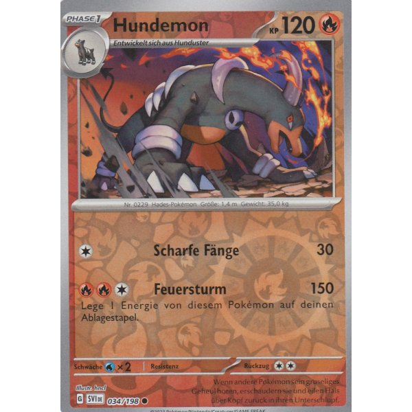 Hundemon 034/198 REVERSE HOLO
