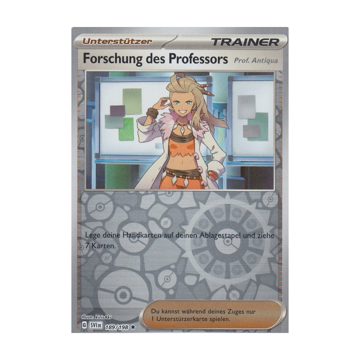 Prodessors Forschung des Professors 189/198 Holo REVERSE HOLO Karmesin und Purpur ...