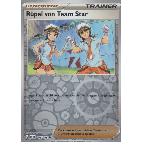 R&uuml;pel von Team Star 195/198 REVERSE HOLO