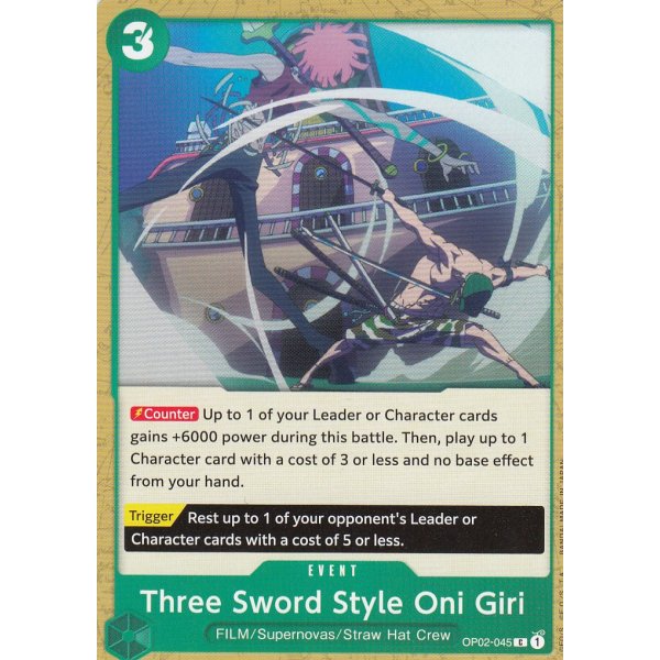 Three Sword Style Oni Giri