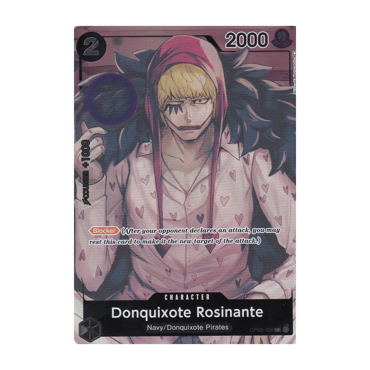 Donquixote Rosinante (Parallel) OP02-108 C - Paramount War - One Piece Card Game (Japanese) One Piece Doflamingo Card Donquixote Rosinante (Parallel) OP02-108 C - Paramount War - One Piece Card Game (Japanese) One Piece Doflamingo Card