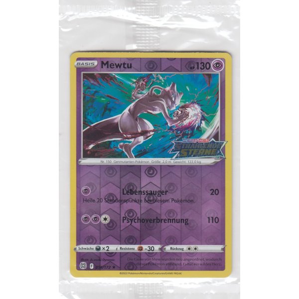 Mewtu 056/172 Reverse Holo Promo Strahlende Sterne