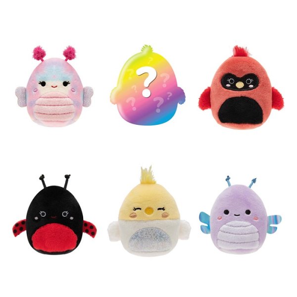 Squishville Mini Squishmallows Pl&uuml;schfiguren 6er-Pack Flieger Squad 5 cm