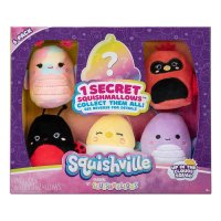 Squishville Mini Squishmallows Pl&uuml;schfiguren 6er-Pack Flieger Squad 5 cm