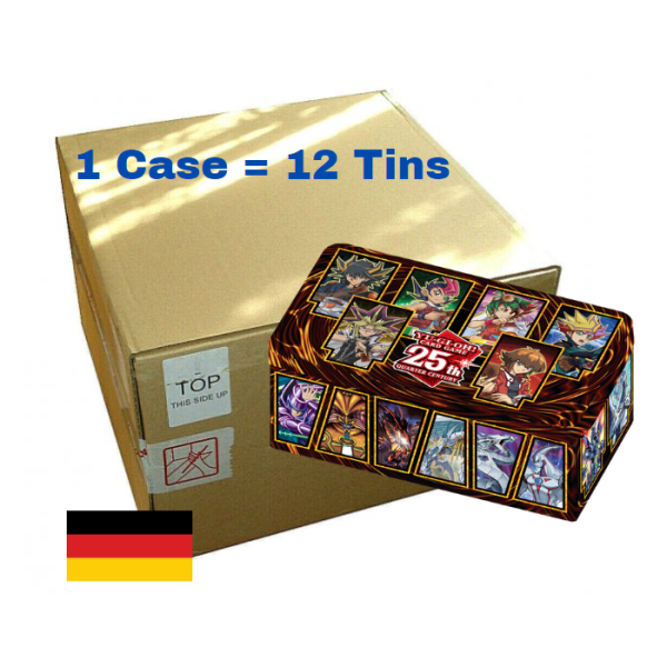 Mega Tin Box 2023 *SEALED CASE*: 25th Anniversary Tin: Dueling Heroes (12x St&uuml;ck) (deutsch)